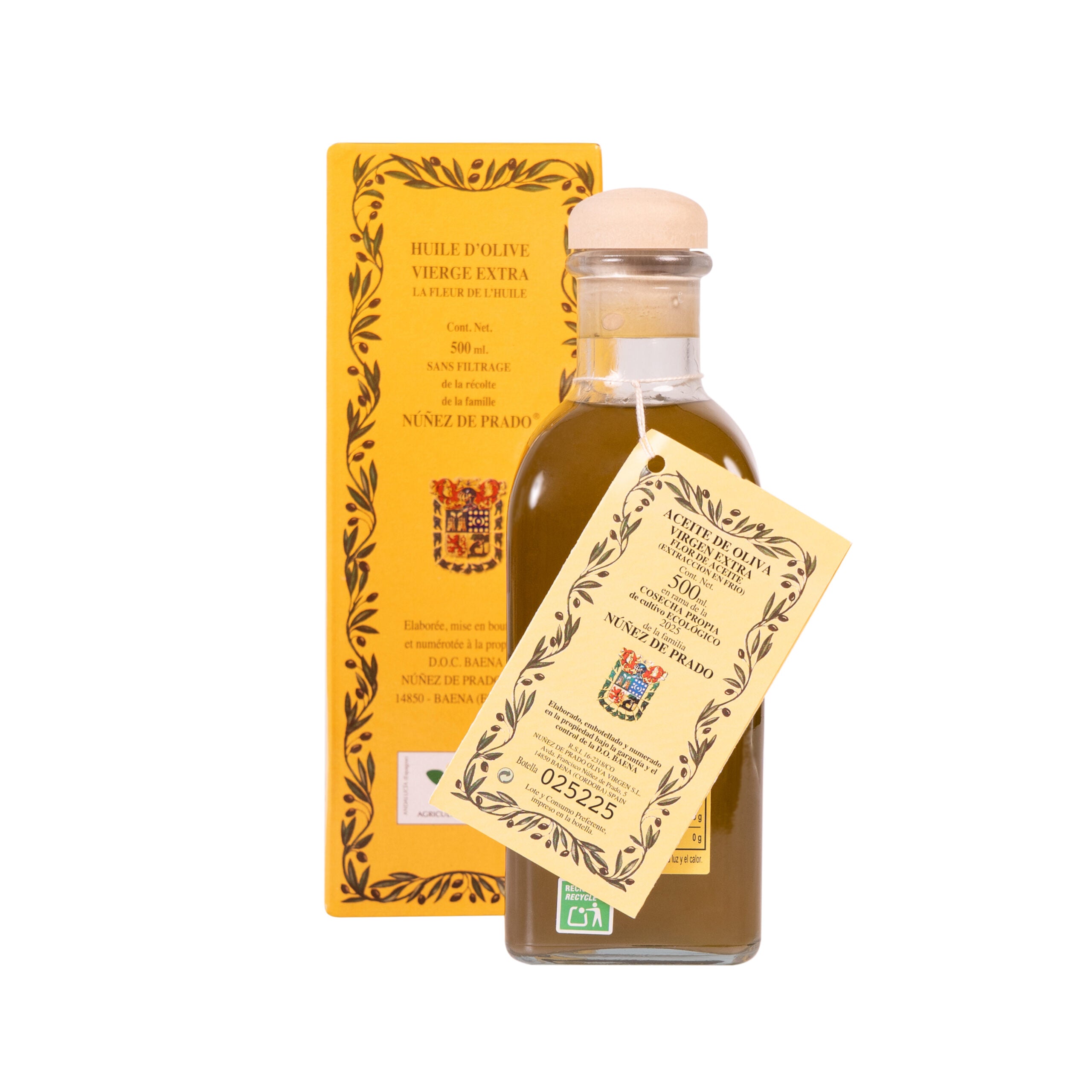 Organic Extra Virgin Olive Oil  P.D.O. Baena  Núñez de Prado