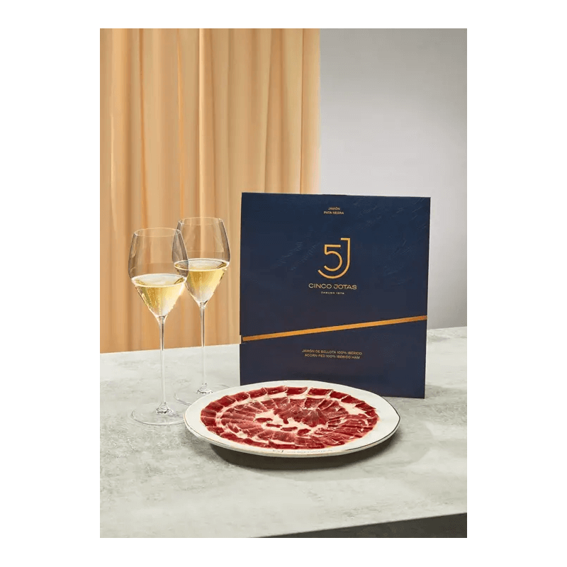 100% Iberico Cinco Jotas Bellota Ham – Hand Sliced