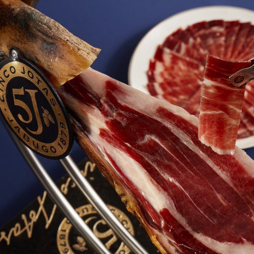 100% Iberico Bellota Shoulder Ham Sliced Cinco Jotas